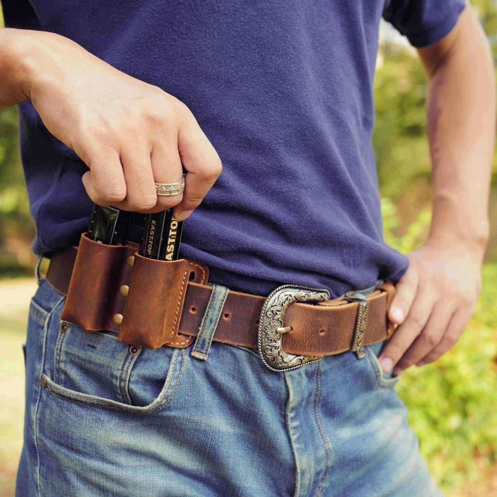 2 slot harmonica holder - DMleather