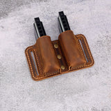 2 slot harmonica holder - DMleather