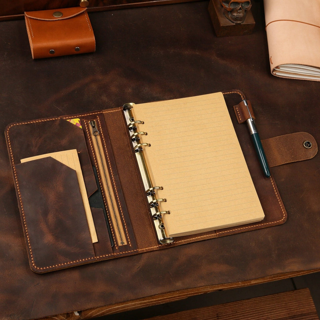 6 ring binder - DMleather