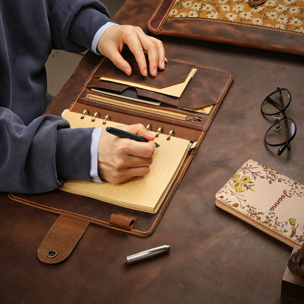 6 ring binder - DMleather