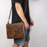 Leather Sketchbook Cover for 9×12 Top-Spiral Sketch Book Pad | Unique Gift for Artists