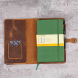 a5 leather notebook cover - DMleather