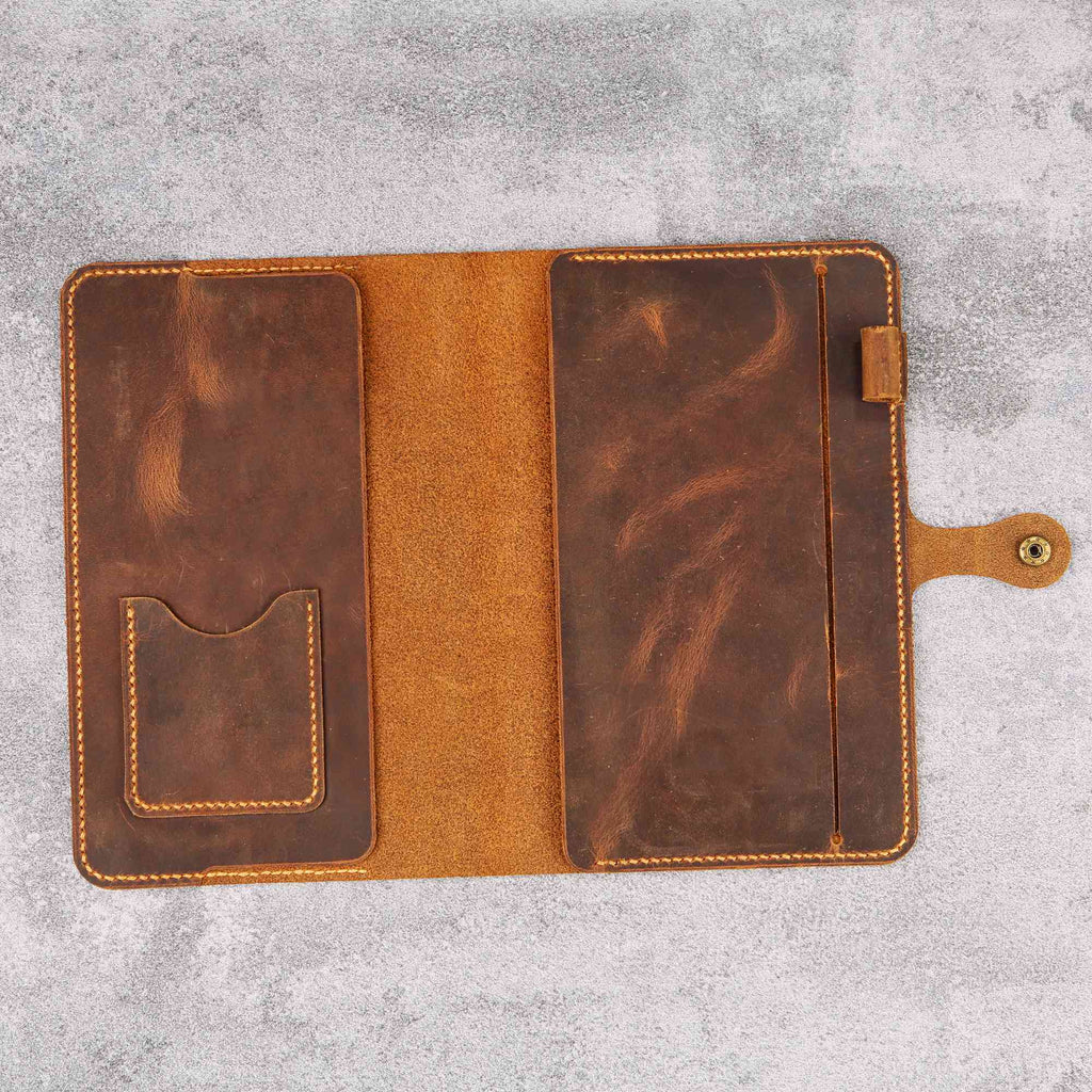 a5 leather notebook cover - DMleather