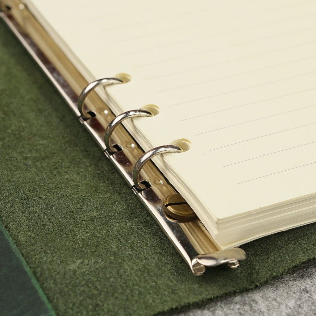 a5 leather ring binder - DMleather