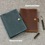 a5 leather ring binder - DMleather
