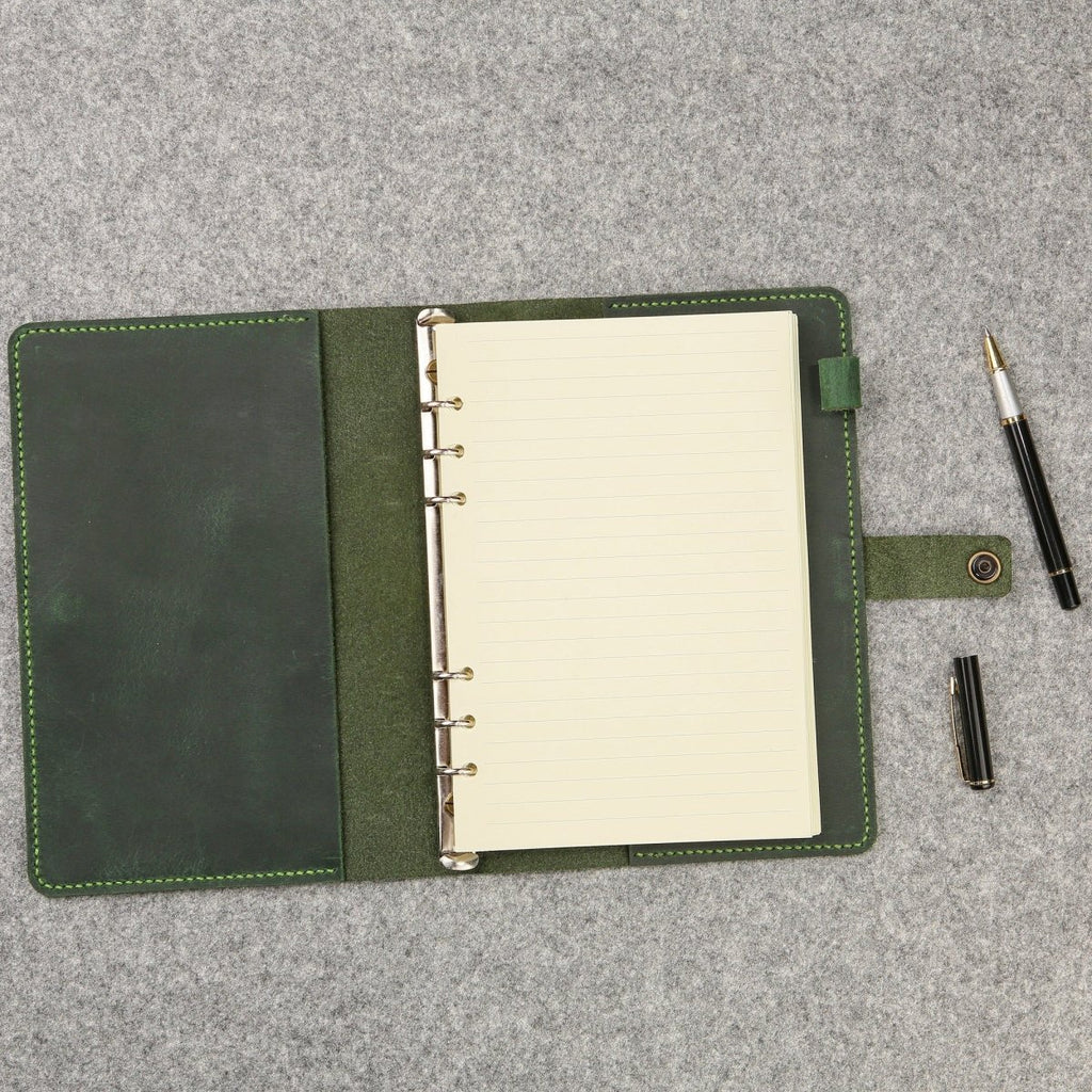 a5 leather ring binder - DMleather