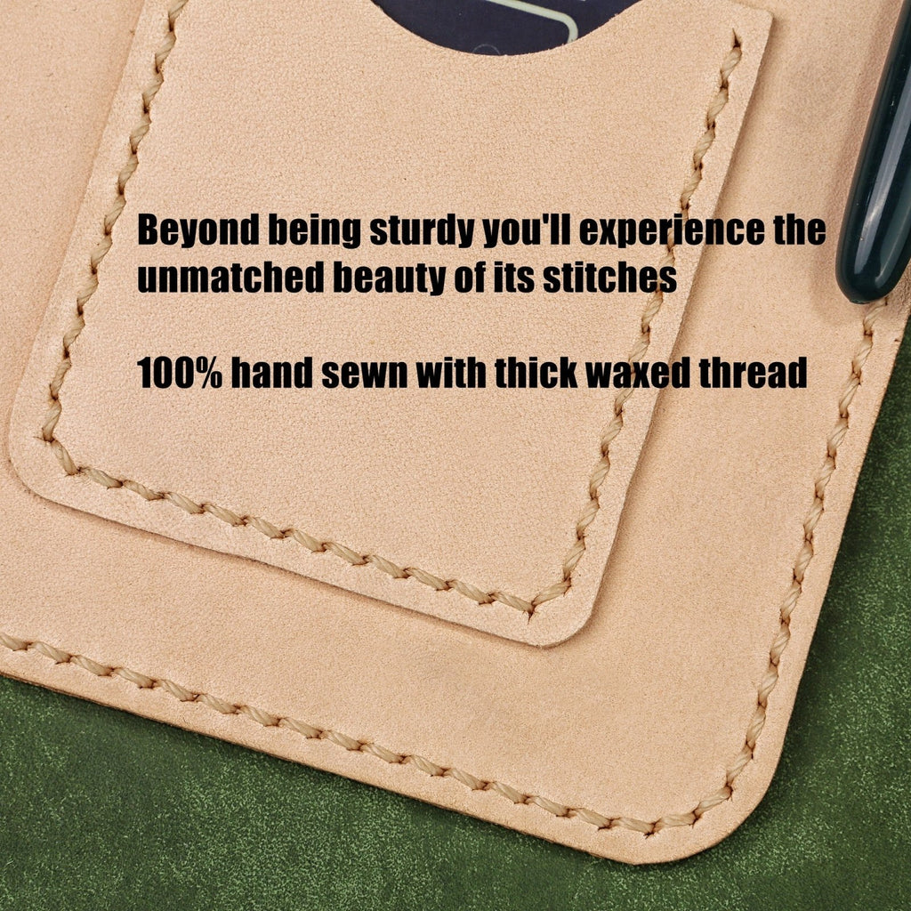 a6 leather binder - DMleather