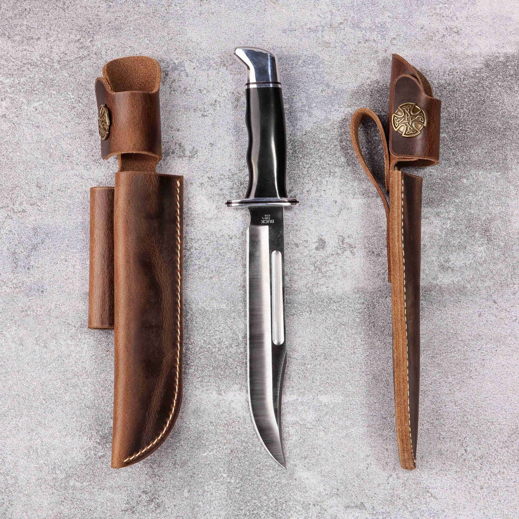 buck 120 leather sheath - DMleather