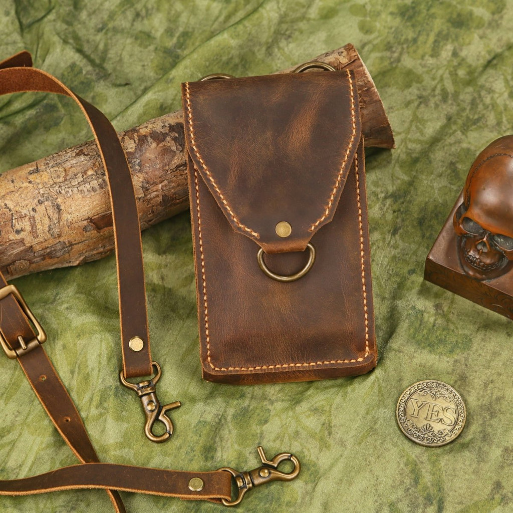 cell phone crossbody bag - DMleather