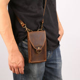 cell phone crossbody bag - DMleather