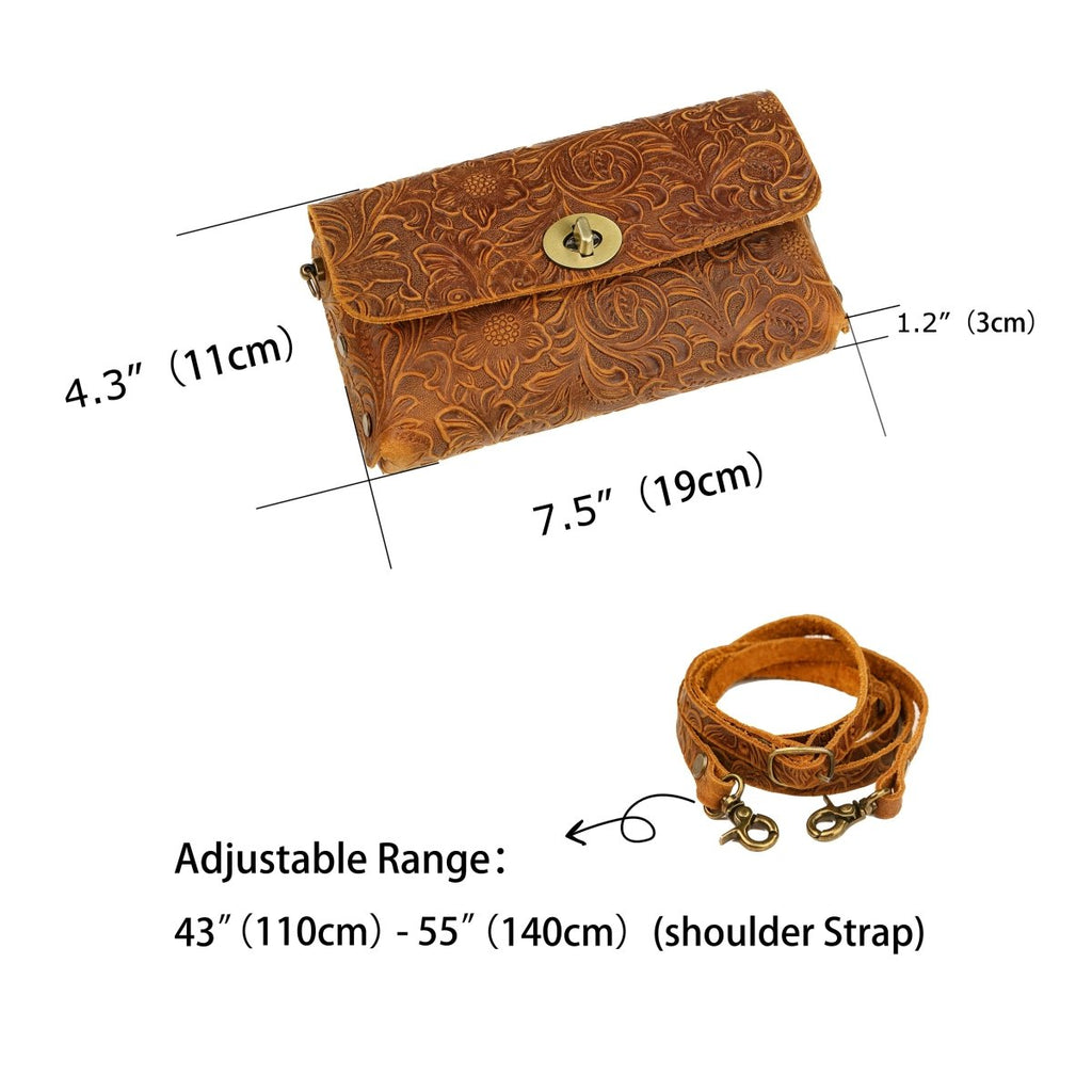 cell phone crossbody bag - DMleather