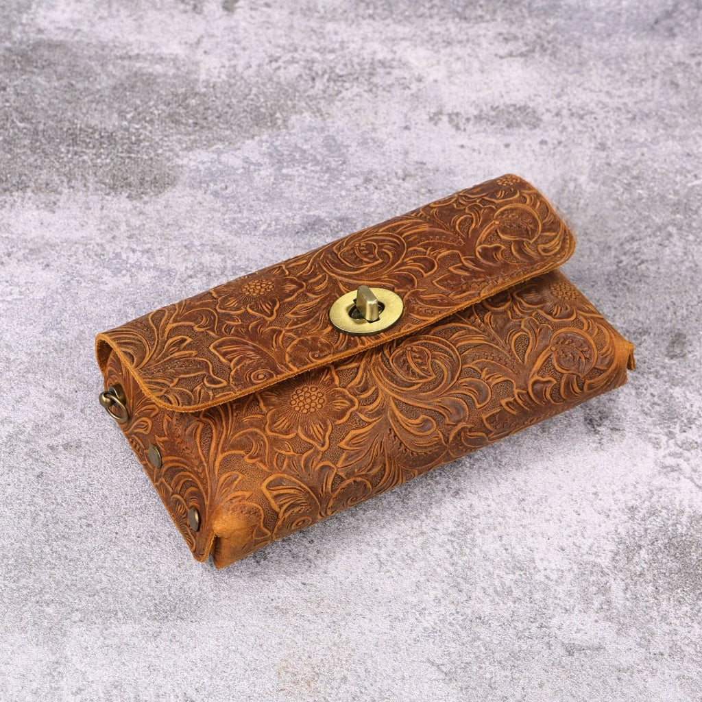 cell phone crossbody bag - DMleather