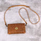 cell phone crossbody bag - DMleather