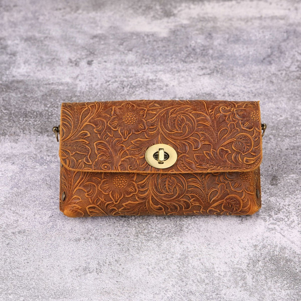 cell phone crossbody bag - DMleather
