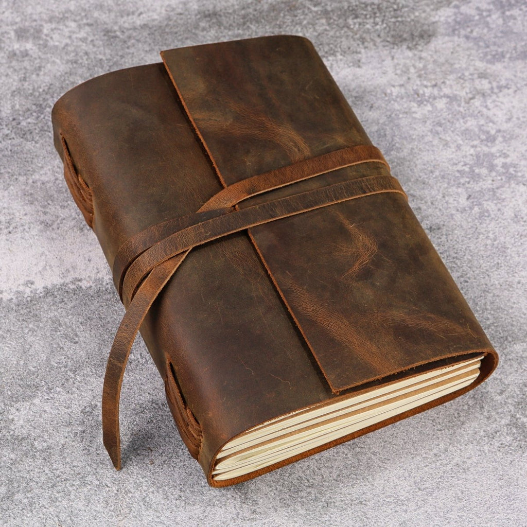 custom leather bound journal - DMleather