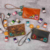 hand painted leather purses - DMleather