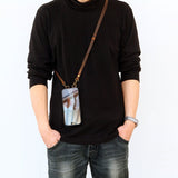 iphone 13 pro case with strap - DMleather