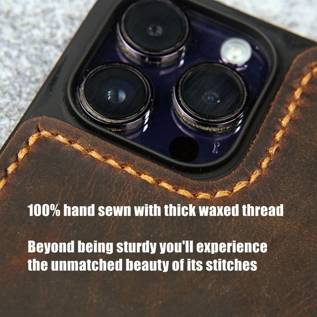 iphone 13 pro case with strap - DMleather