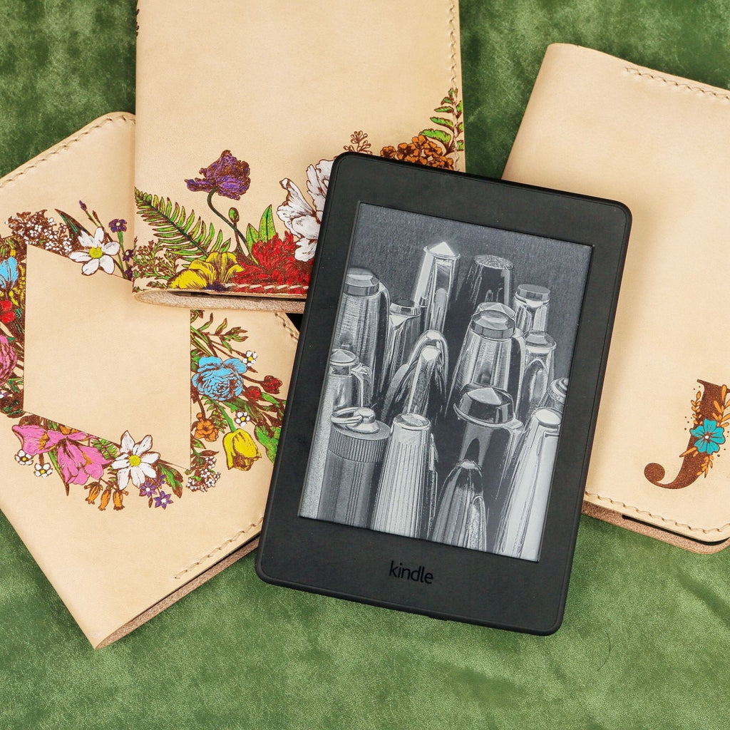 kindle case with hand strap - DMleather