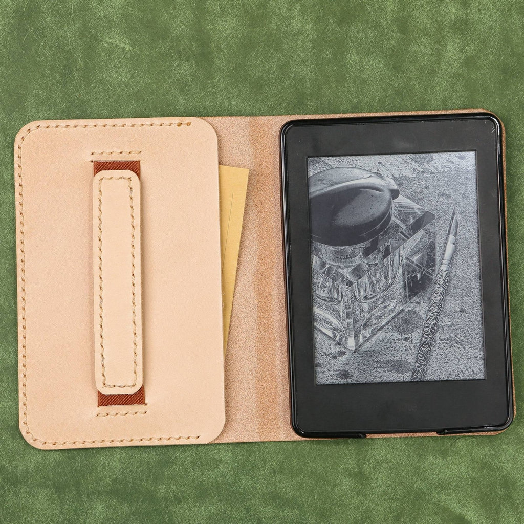 kindle case with hand strap - DMleather