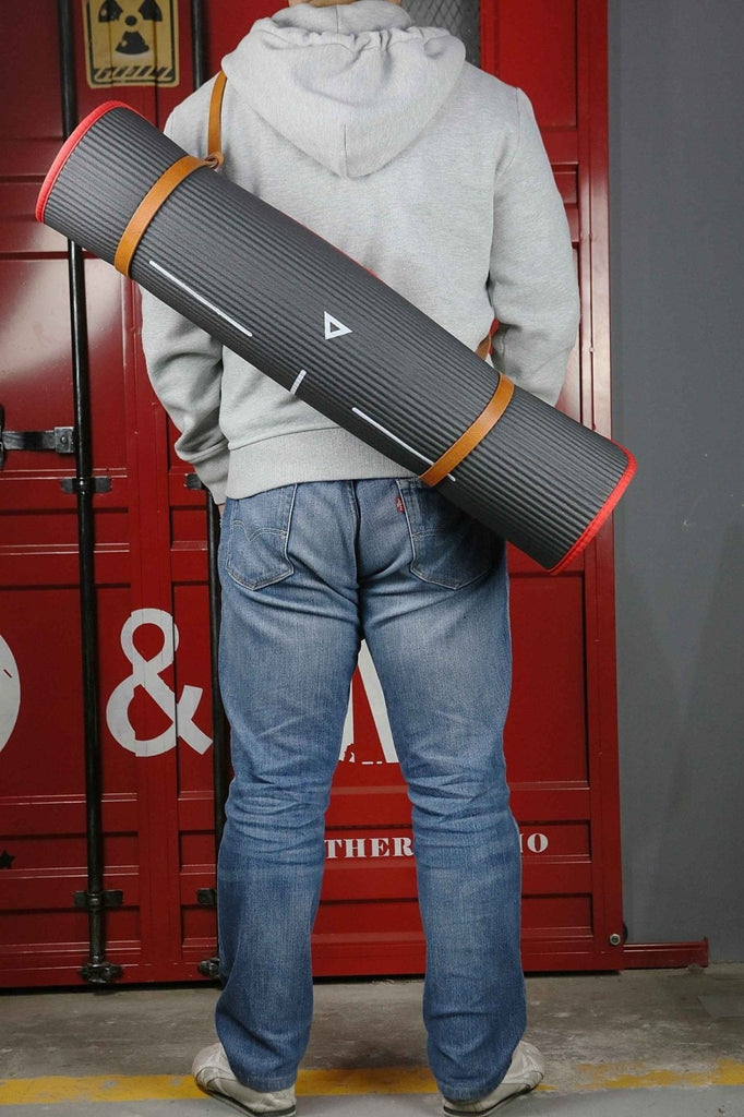 Leather Yoga mat strap blanket carrier