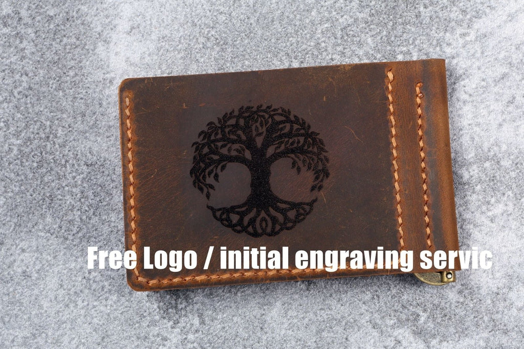 Slim Minimalist Front Pocket Money clip Wallet for men