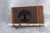 Slim Minimalist Front Pocket Money clip Wallet for men