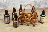 Leather 6 Six Pack Beer Carrier Holder For Bike Bicycle