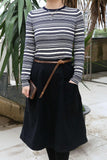Black brown women belt for dresses coat