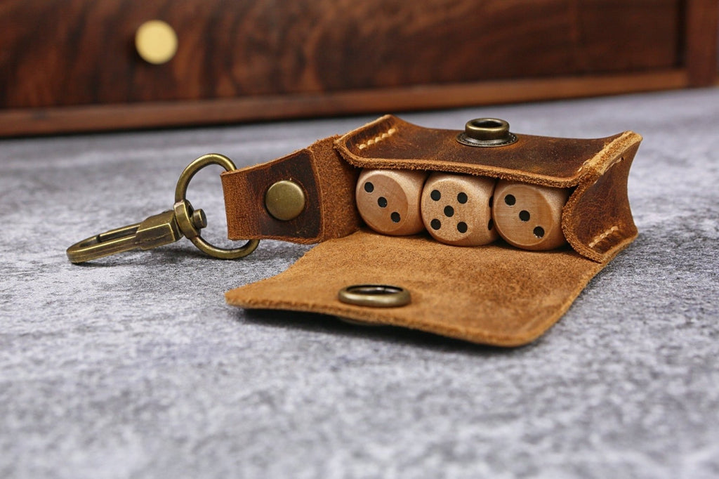 dice box - DMleather