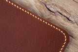 Brown Black vegetable tanned leather cover for field notebook