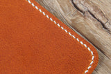 Brown Black vegetable tanned leather cover for field notebook