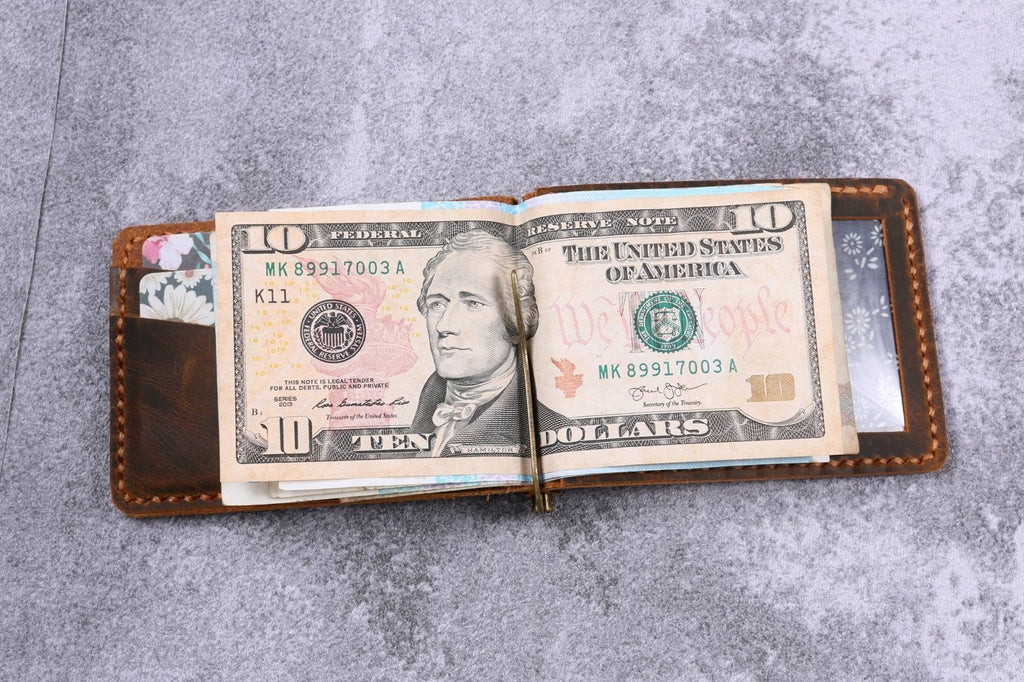 Slim Minimalist Front Pocket Money clip Wallet for men