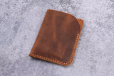 Minimalist leather credit card sleeve holder business card case wallet