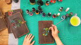 a5 leather notebook cover - DMleather
