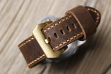 Vintage mens leather watch straps for Panerai watch