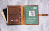 Leather sketchbook cover for Strathmore sketchbook Sketch Paper 5.5