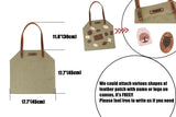 Large leather canvas wood carrying bag Waxed canvas log carrier