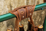 Leather 6 Six Pack Beer Carrier Holder For Bike Bicycle