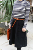 Black brown women belt for dresses coat
