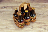Leather 6 Six Pack Beer Carrier Holder For Bike Bicycle