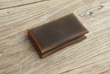 Men front pocket leather business card wallet bag