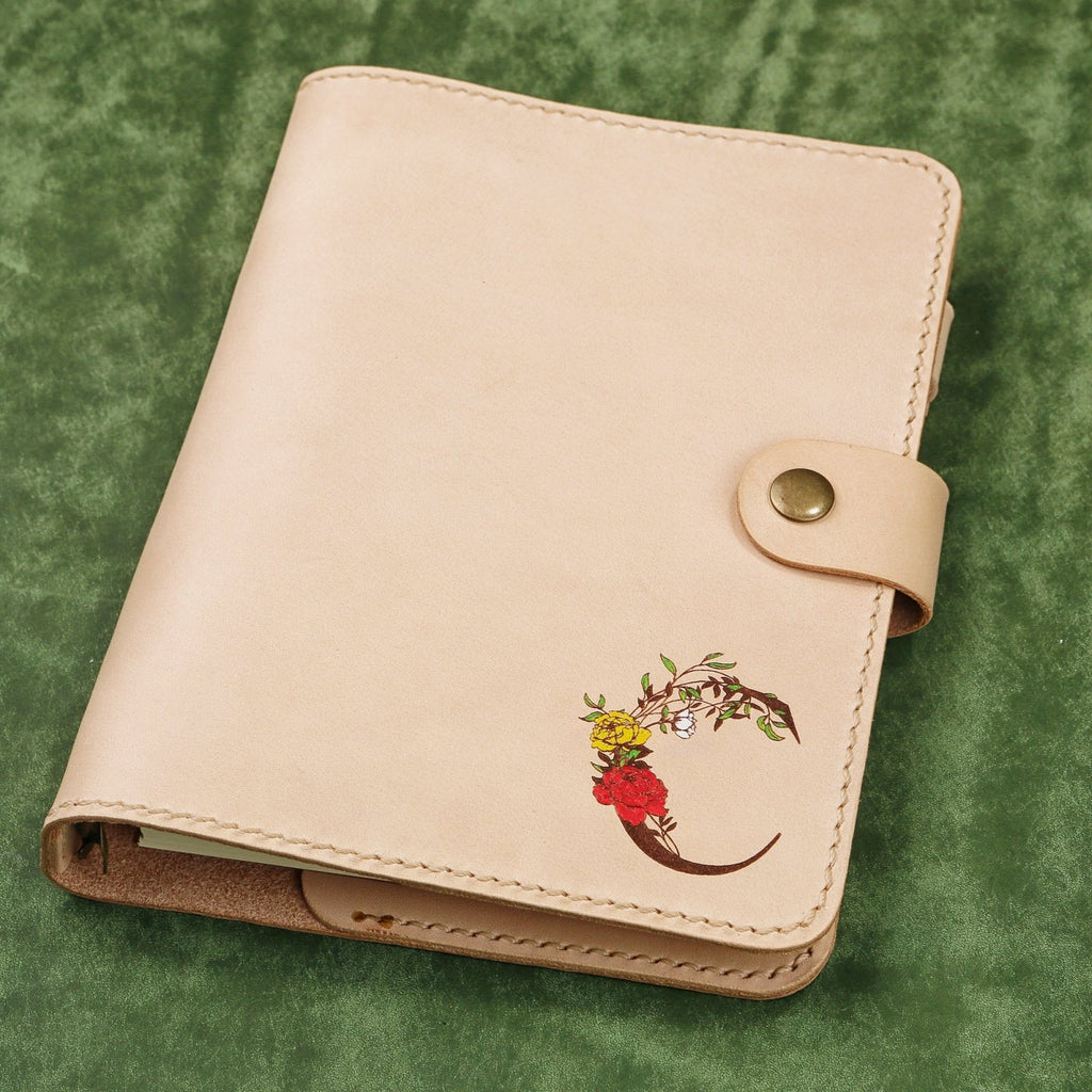 a6 leather binder - DMleather