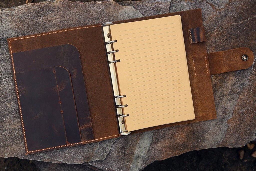 A5 leather planner