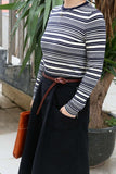 Black brown women belt for dresses coat
