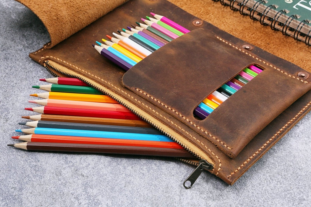 Leather sketchbook cover for Strathmore sketchbook Sketch Paper 5.5"X8.5"