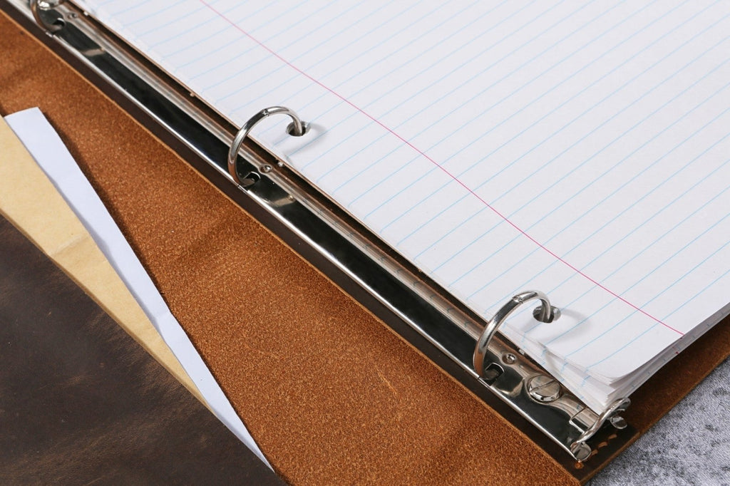 3 ring binder portfolio - DMleather