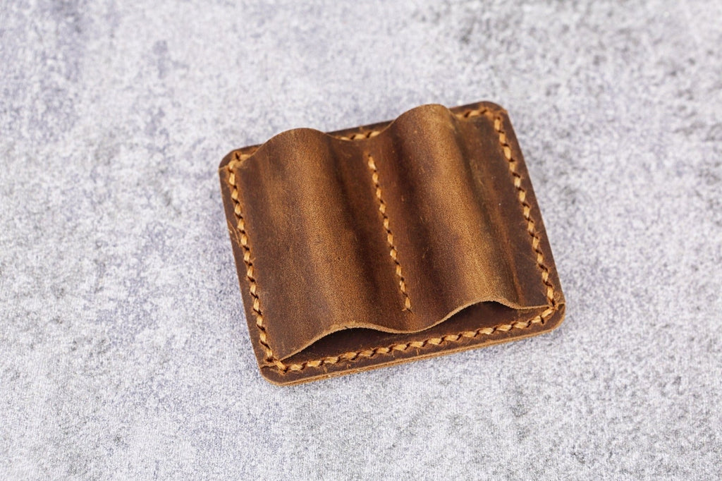Leather pen pencil holder clip for notebook journal