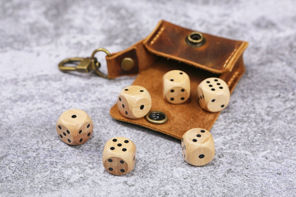 dice box - DMleather
