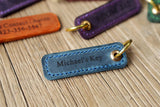 Personalized leather engraved custom key tags fob